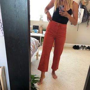 Madewell Slim Emmett wise-leg crop pants